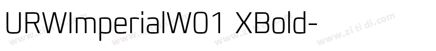 URWImperialW01 XBold字体转换